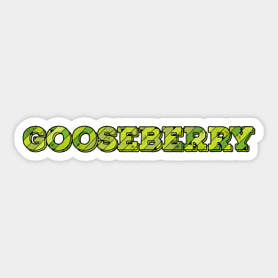 Gooseberry Fruit Name Sticker